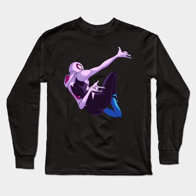 Spider-Gwen Long Sleeve T-Shirt by instantreigen